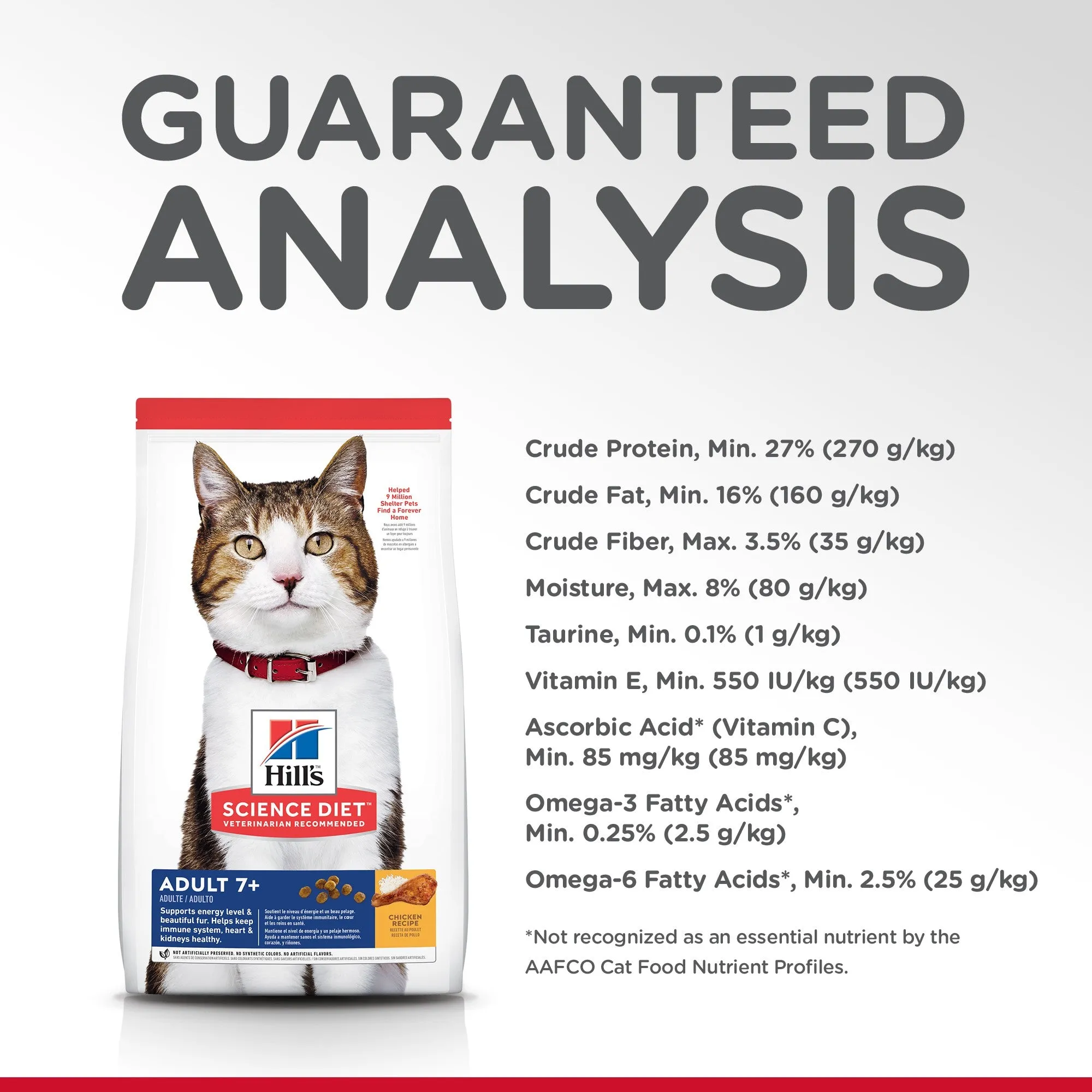 HILL'S SCIENCE DIET SENIOR ADULT 7  DRY CAT FOOD 6KG