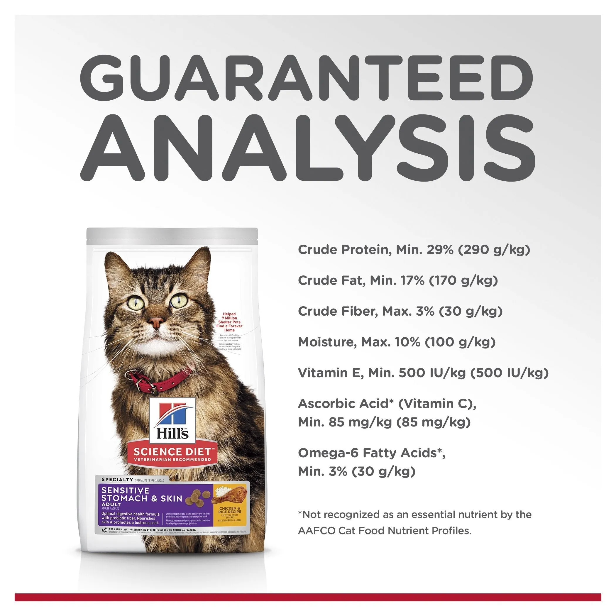 Hills Science Diet Sensitive Stomach and Skin Chicken and Rice Dry Cat Food 7.03kg