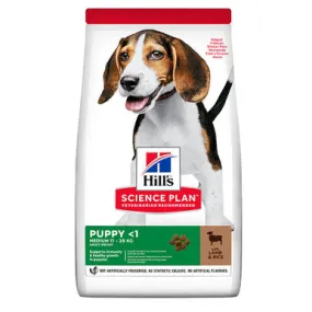 Hill's Science Plan Medium Puppy <1 Dry Dog Food - Lamb & Rice