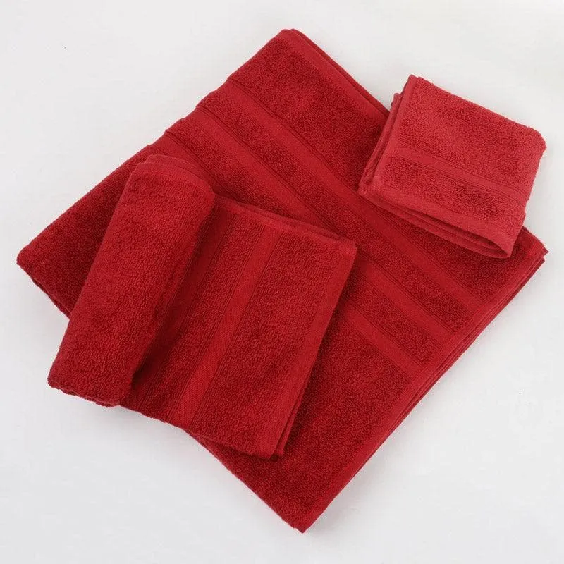 Hydro Glee Towel (Red) - Three Piece Set