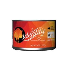 Identity Persona 95% North American Bison & Bison Broth Pate Wet Dog Food 6oz