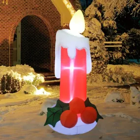 Inflatable LED Candle Holiday Yard Decoration