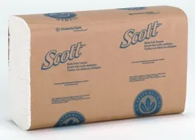 Kimberly Clark Scott Multi-Fold Towels: White, 9.25" x 9.5", 250 Sheets, 16 Count