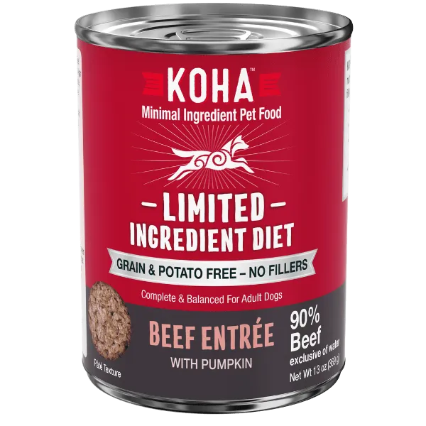 KOHA LID Beef Entrée Canned Dog Food