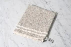 Linen & Cotton Neutral Stripe Bath Mitt
