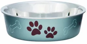 Loving Pets Bella Bowl - Stainless Steel Dog Bowl Blueberry