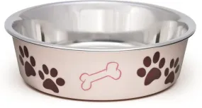 Loving Pets Bella Bowls  - Stainless Steel Dog Bowl  Paparazzi Pink