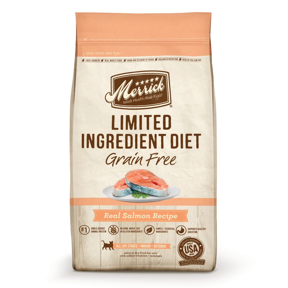Merrick Limited Ingredient Diet Grain Free Real Salmon Recipe Dry Cat Food