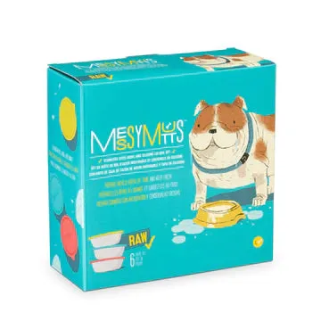 Messy Mutts - Stainless Steel Bowls With Lids - 6 piece set
