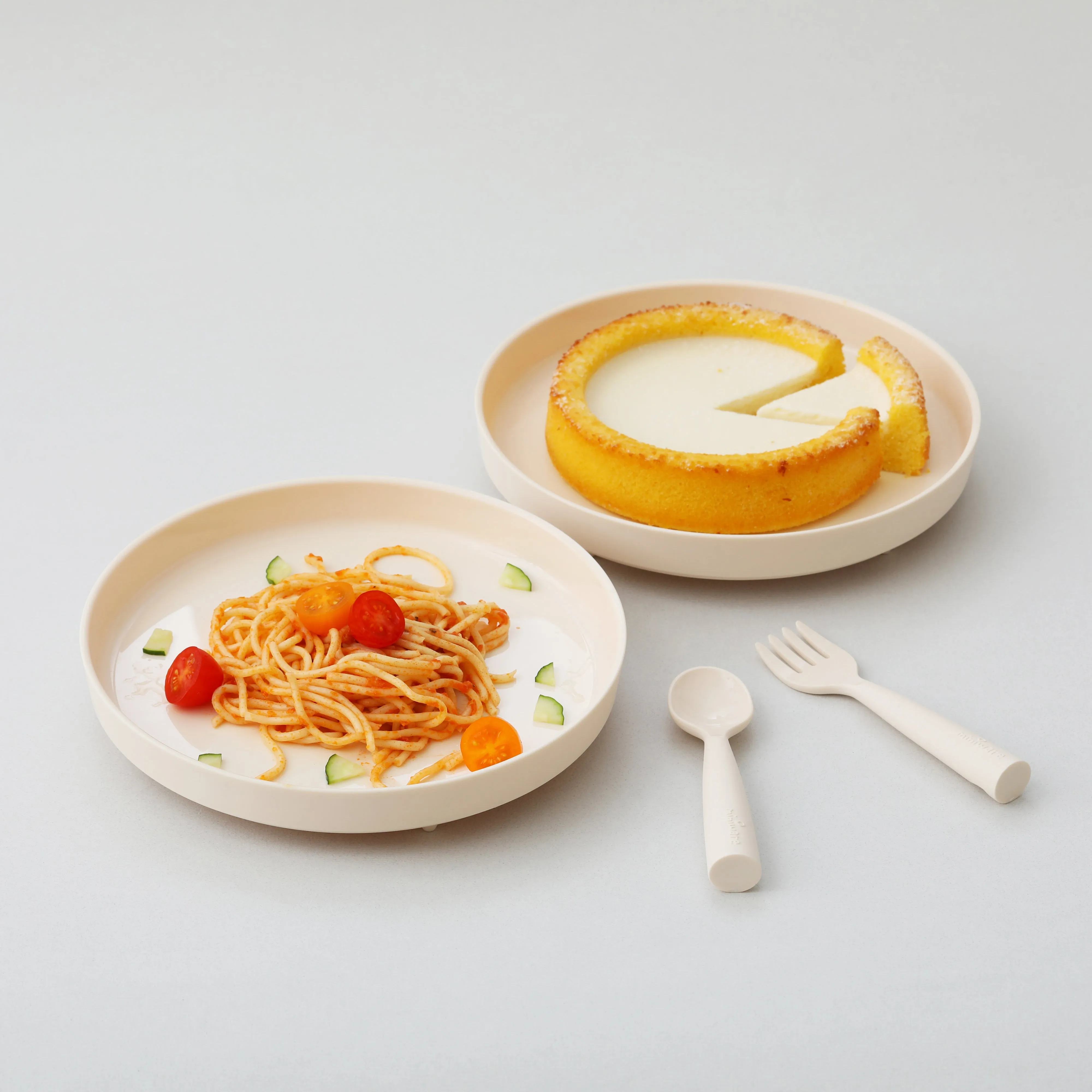 Miniware Healthy Meal Set - PLA Smart Divider Suction Plate   Silicone Divider in Cotton Candy