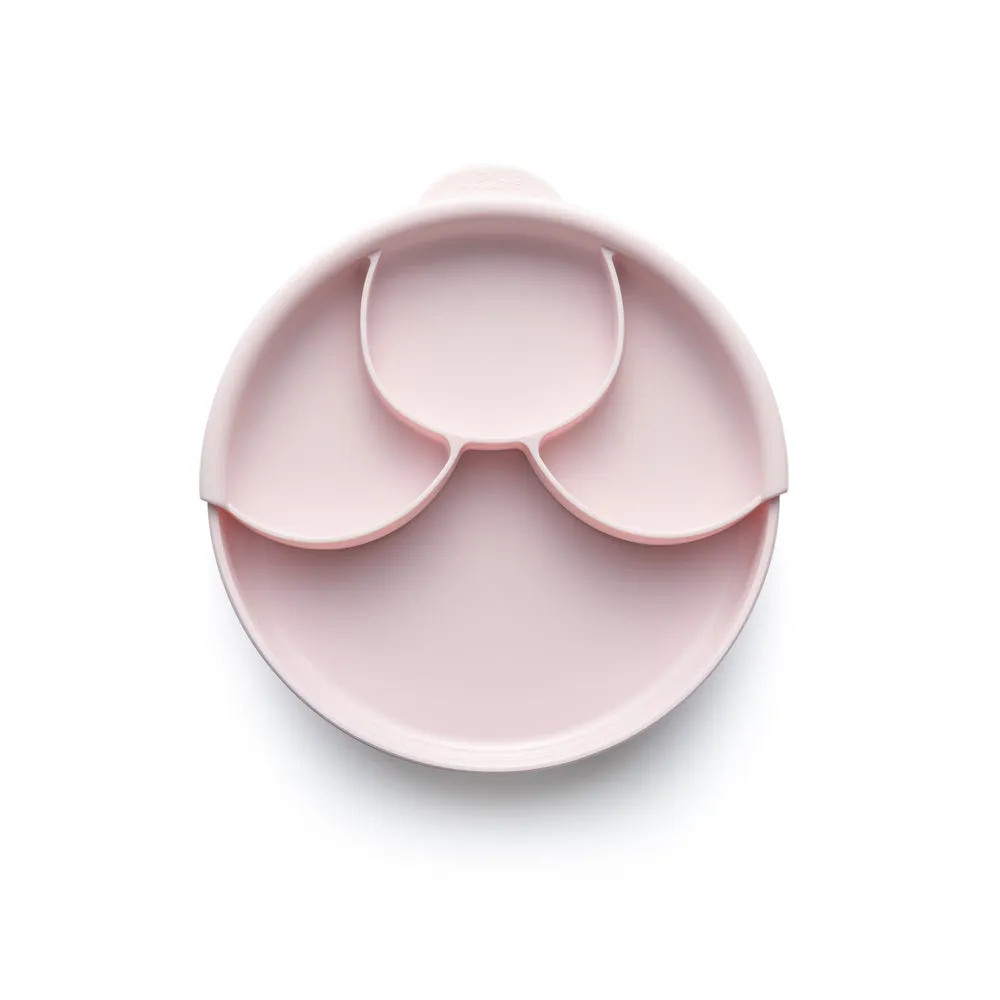 Miniware Healthy Meal Set - PLA Smart Divider Suction Plate   Silicone Divider in Cotton Candy