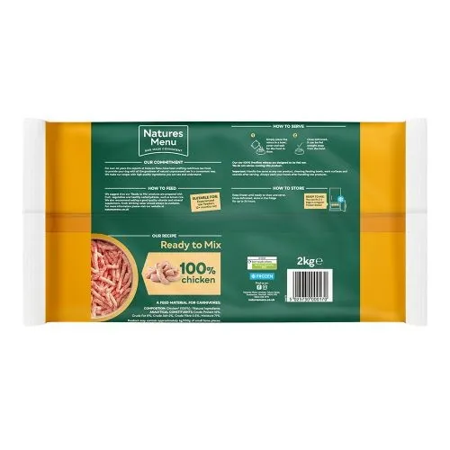 Natures Menu Ready to Mix Free Flow Raw Dog Food with Chicken 2kg