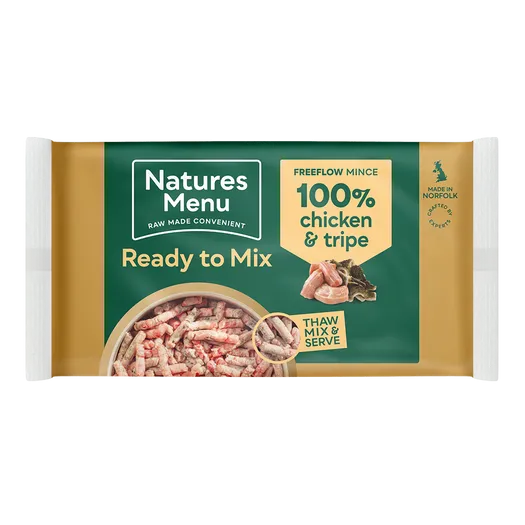 Natures Menu Ready To Mix Frozen Free Flow Chicken & Tripe