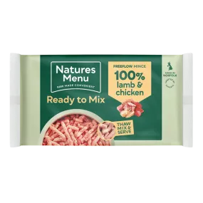 Natures Menu Ready To Mix Frozen Free Flow Lamb & Chicken
