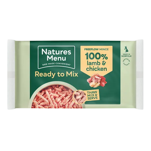 Natures Menu Ready To Mix Frozen Free Flow Lamb & Chicken