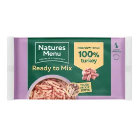 Natures Menu Ready To Mix Frozen Free Flow Turkey