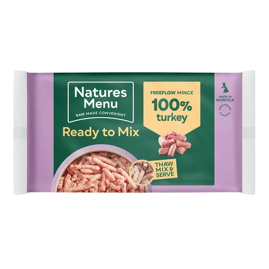 Natures Menu Ready To Mix Frozen Free Flow Turkey