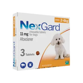 NexGard Chews For Dogs 2-4kg 3ct