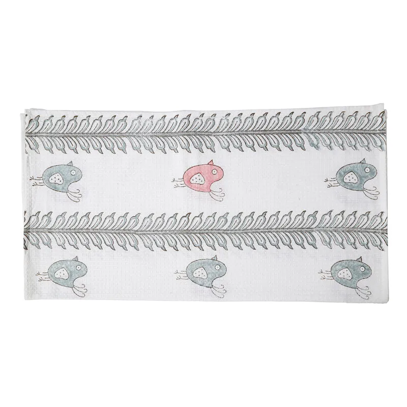 Nirva Floral Waffle Bath Towel