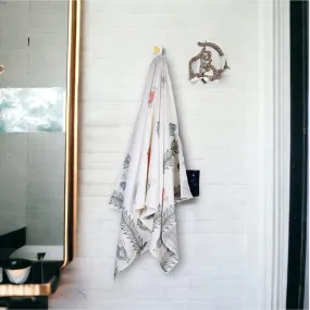 Nirva Floral Waffle Bath Towel