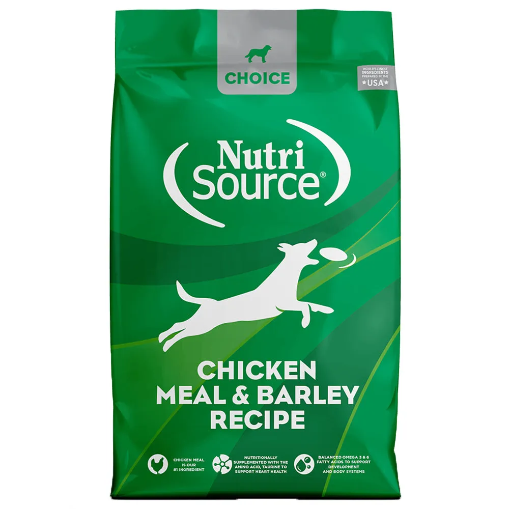 Nutrisource Choice Chicken Meal & Barley Recipe Dry Dog Food 30lb