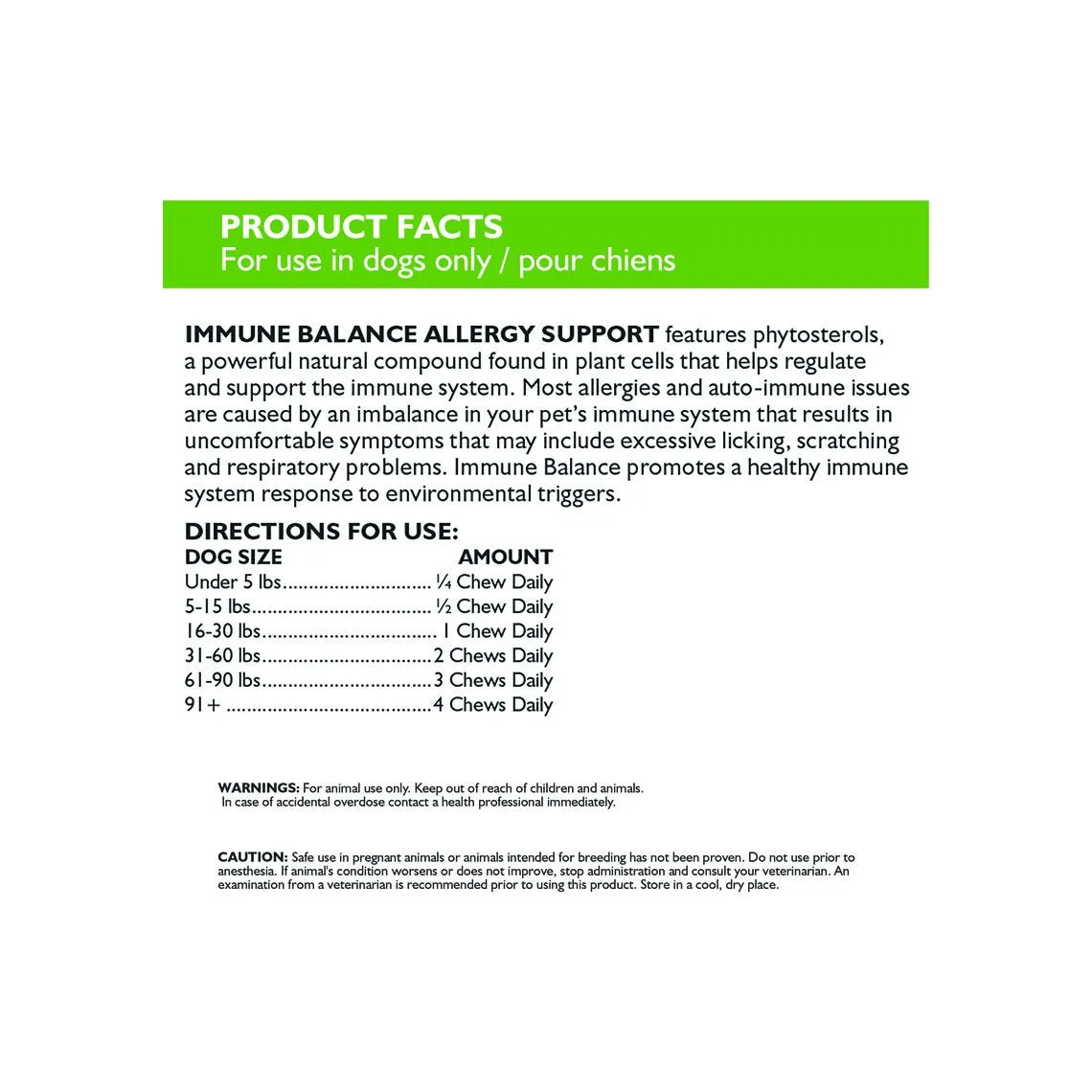 Only Natural Pet Immune Balance Allergy Support Plant Sterols for Dogs