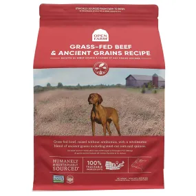 Open Farm Ancient Grains Grass-Fed Beef Dry Dog Food 22lb