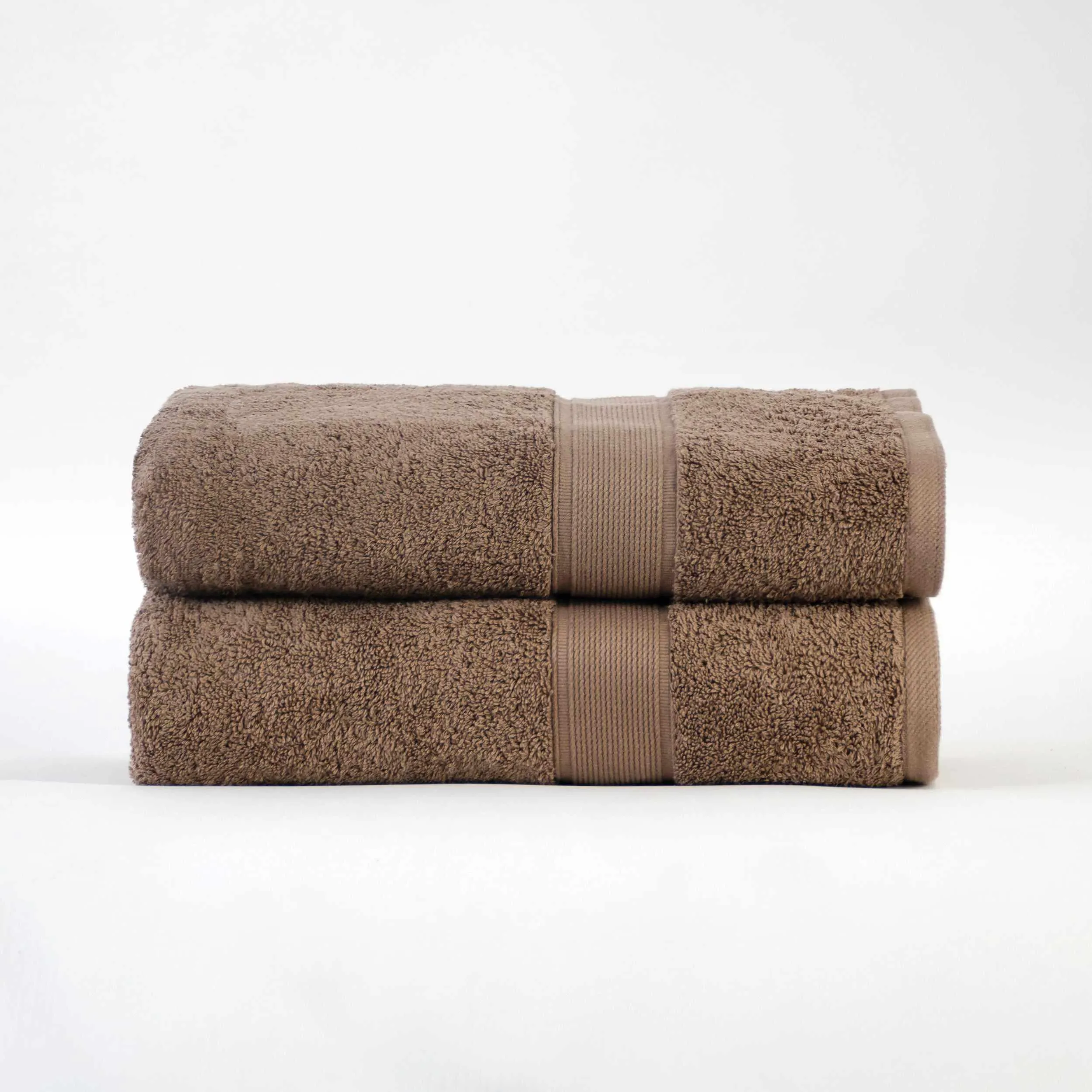 Organic Solid  650 GSM 2 Pieces Bath Sheet Set