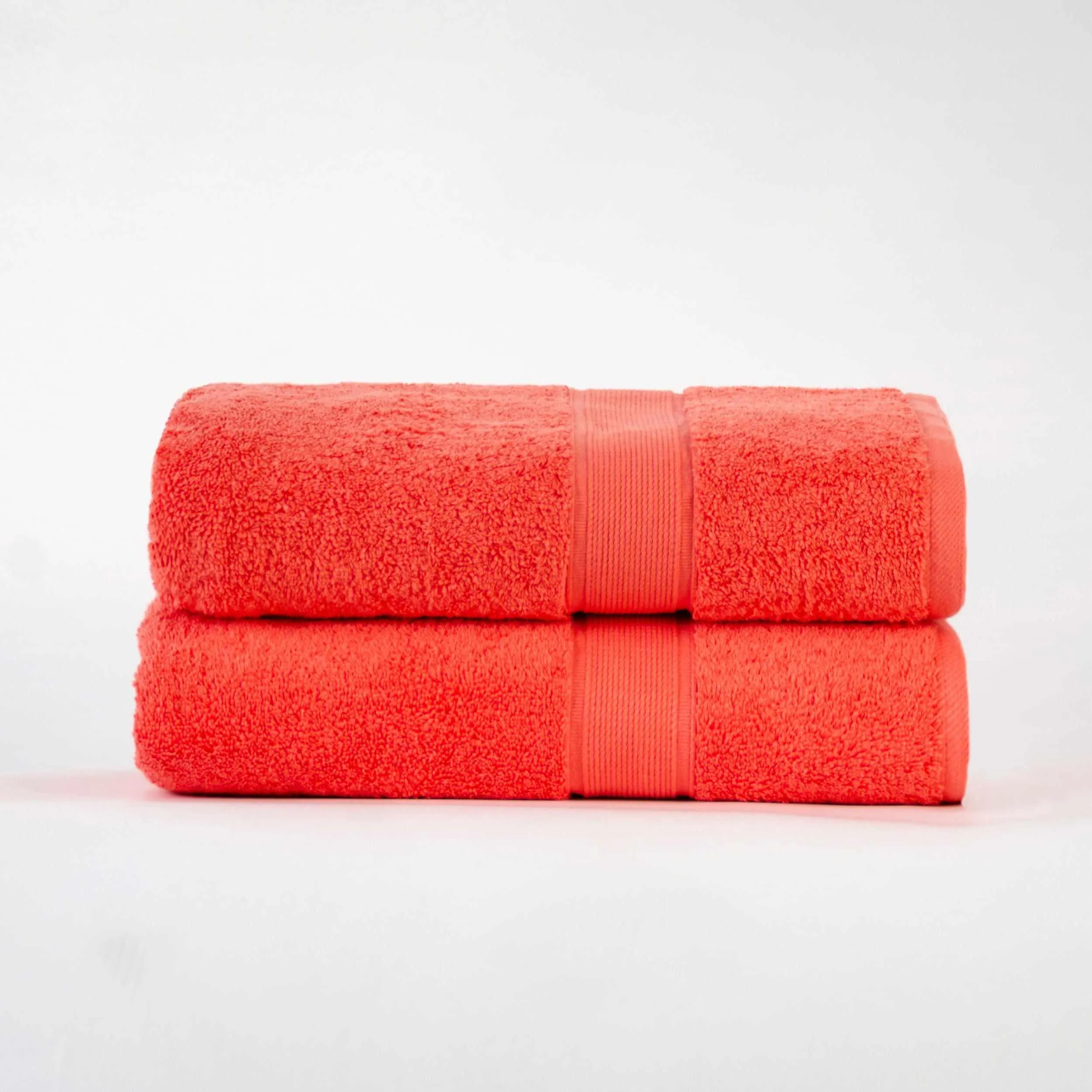 Organic Solid  650 GSM 2 Pieces Bath Sheet Set