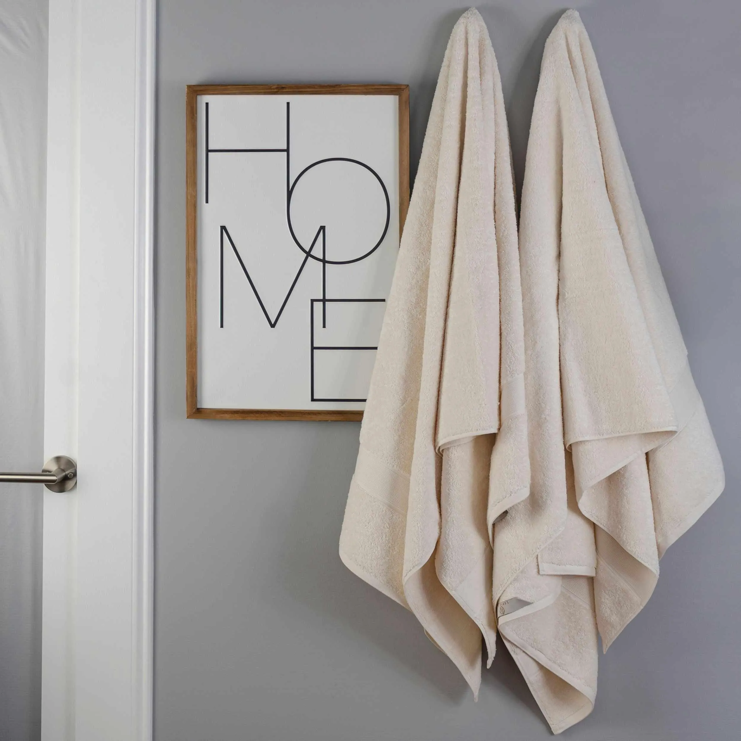 Organic Solid  650 GSM 2 Pieces Bath Sheet Set