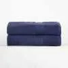 Organic Solid  650 GSM 2 Pieces Bath Sheet Set