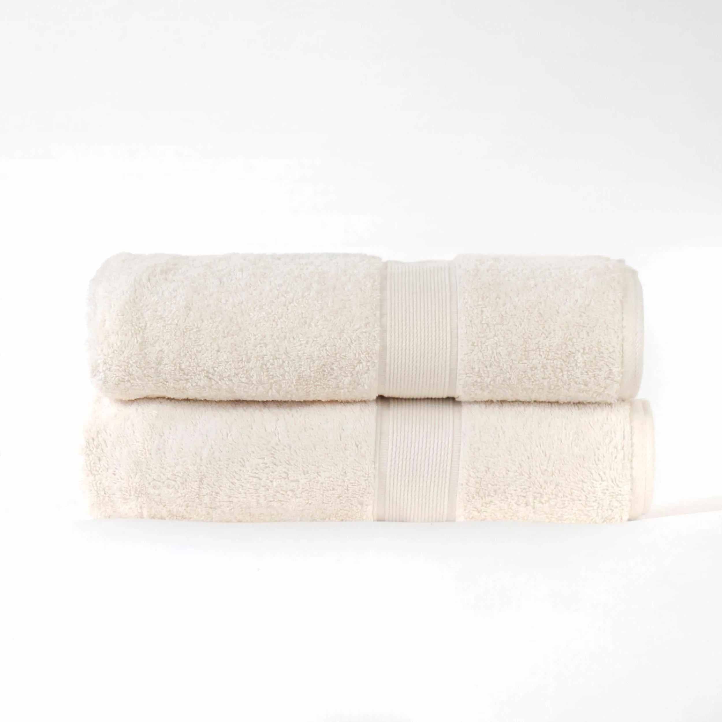 Organic Solid  650 GSM 2 Pieces Bath Sheet Set