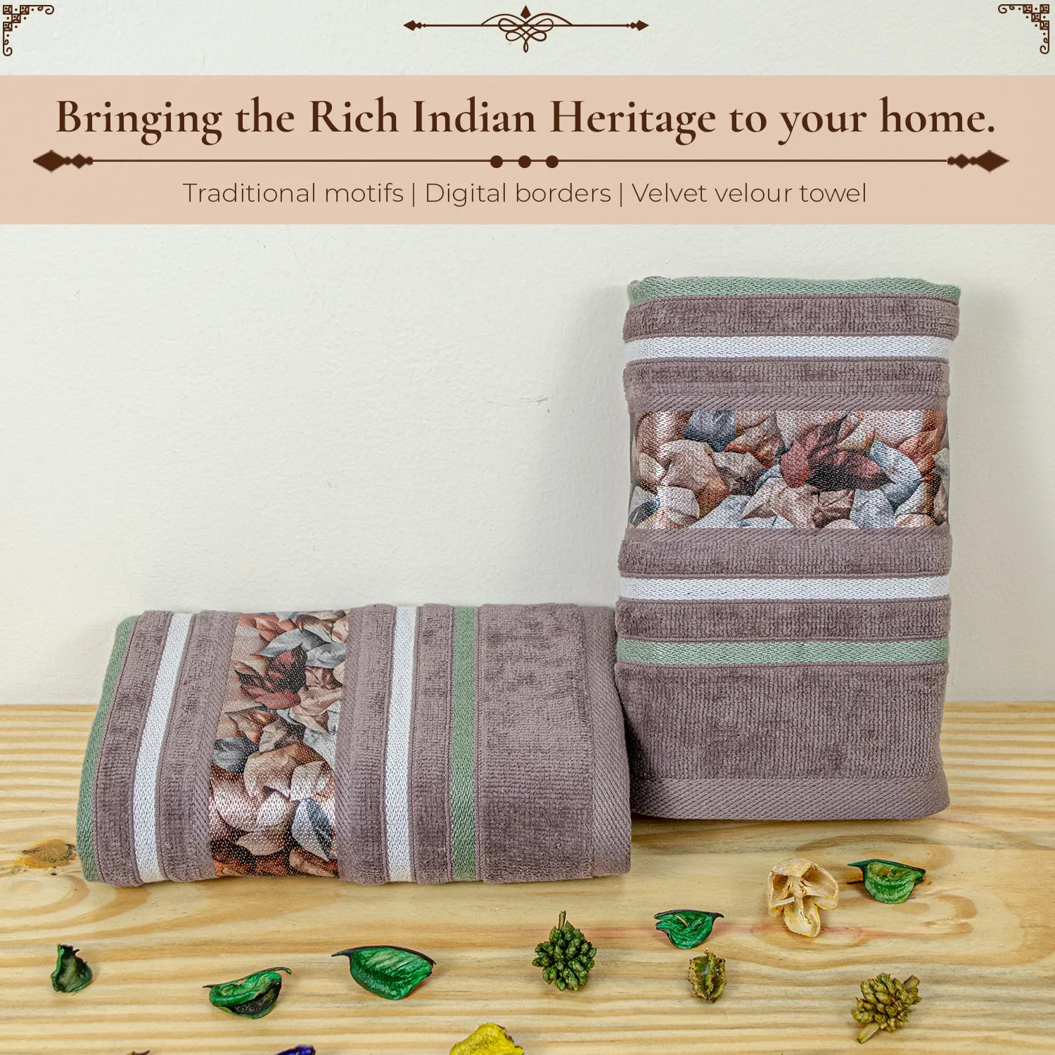 Oriental 450 GSM Hand Towel Set Of 2 | Ultra Soft & Highly Absorbent Towels