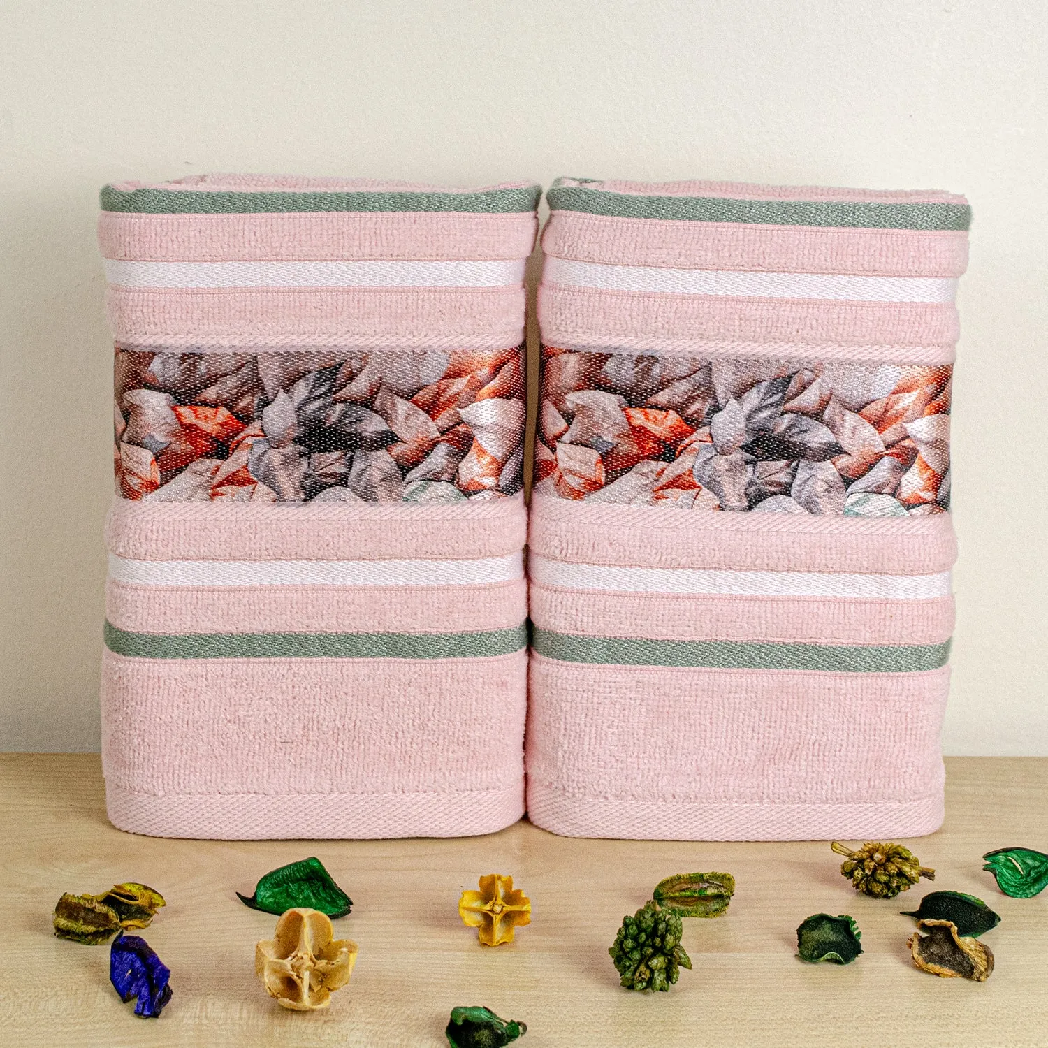Oriental 450 GSM Hand Towel Set Of 2 | Ultra Soft & Highly Absorbent Towels