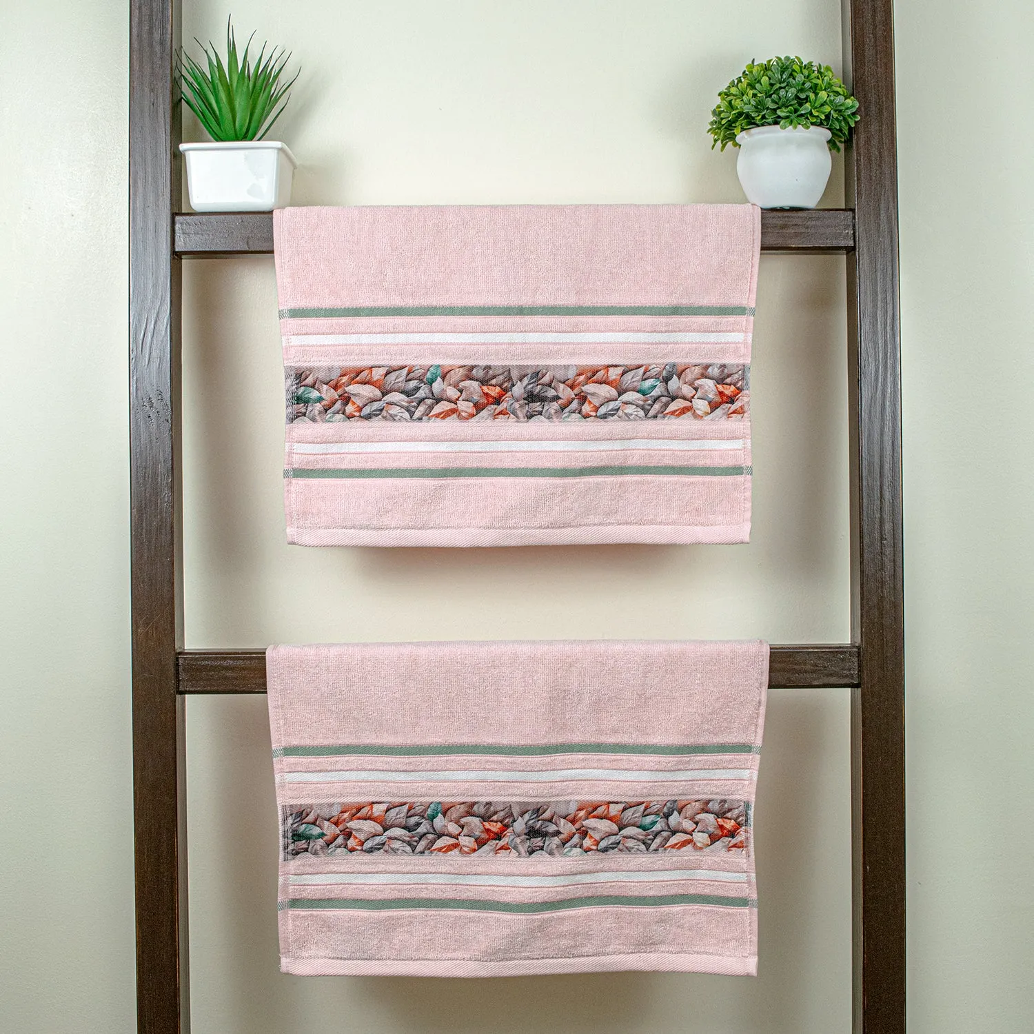Oriental 450 GSM Hand Towel Set Of 2 | Ultra Soft & Highly Absorbent Towels
