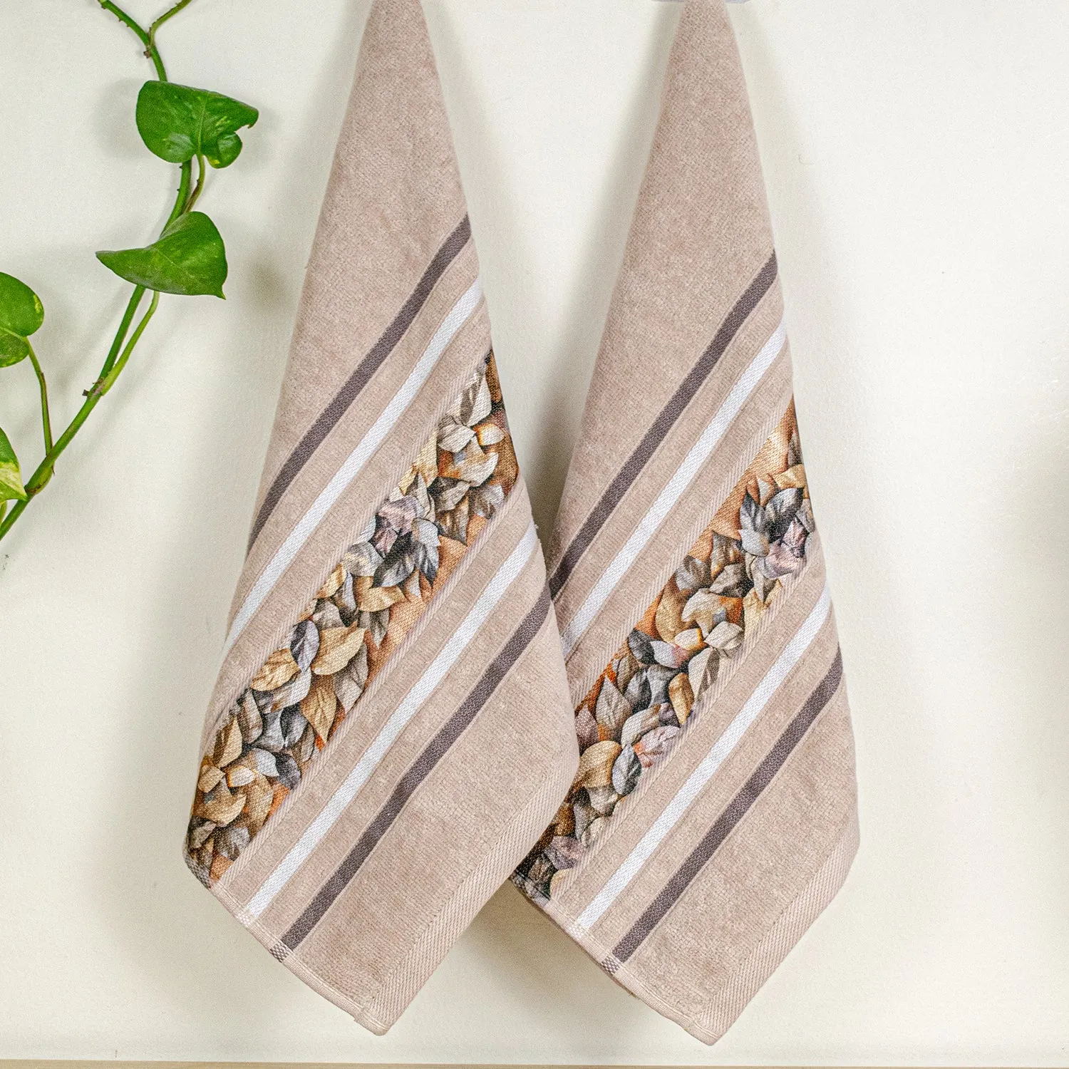 Oriental 450 GSM Hand Towel Set Of 2 | Ultra Soft & Highly Absorbent Towels