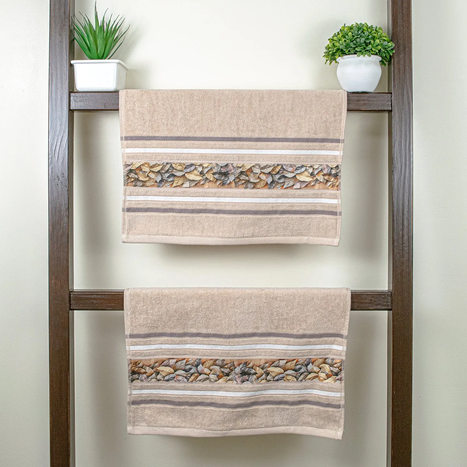Oriental 450 GSM Hand Towel Set Of 2 | Ultra Soft & Highly Absorbent Towels
