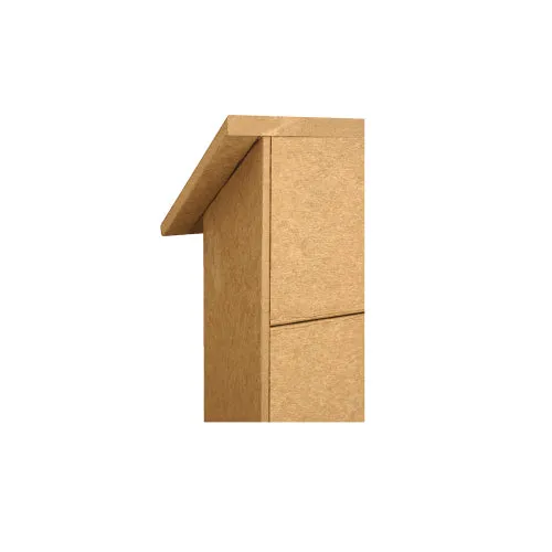 Outdoor Message Center Cork Board 38" x 54" with Posts | LEFT Hinged - Single Door Info Board