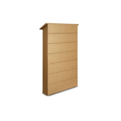 Outdoor Message Center Cork Board 38" x 54" with Posts | LEFT Hinged - Single Door Info Board