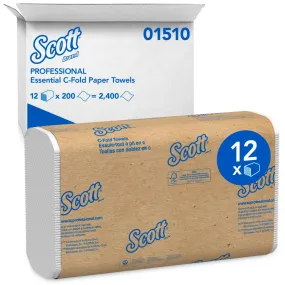 Paper Towel - Scott® Essential Folded Towels, C-Fold (Case of 12 Packs), 01510