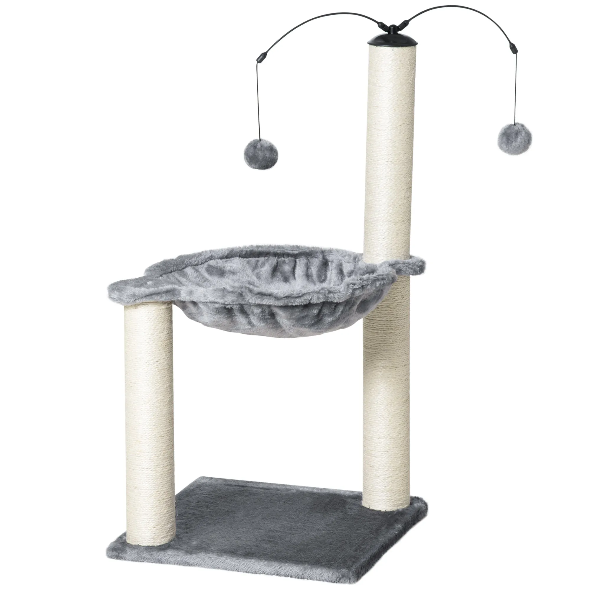 PawHut Cat Tree Tower w/ Sisal Scratching Post