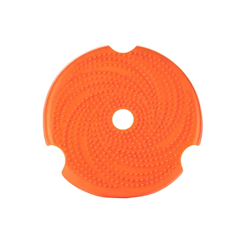 Pet Dream House SPIN Interactive Slow Feeder Accessories - Flying Disc Interactive Lick Feeder & Frisbee Orange