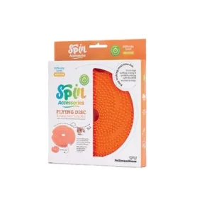 Pet Dream House Spin Slow Feeder - Flying Disc Interactive Lick Feeder & Frisbee Orange