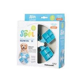 Pet Dream House Windmill Spin Slow Feeder Level Easy - Blue