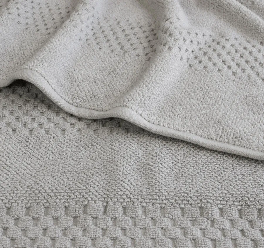 Portland 550GSM 5 Piece Towel Set Silver