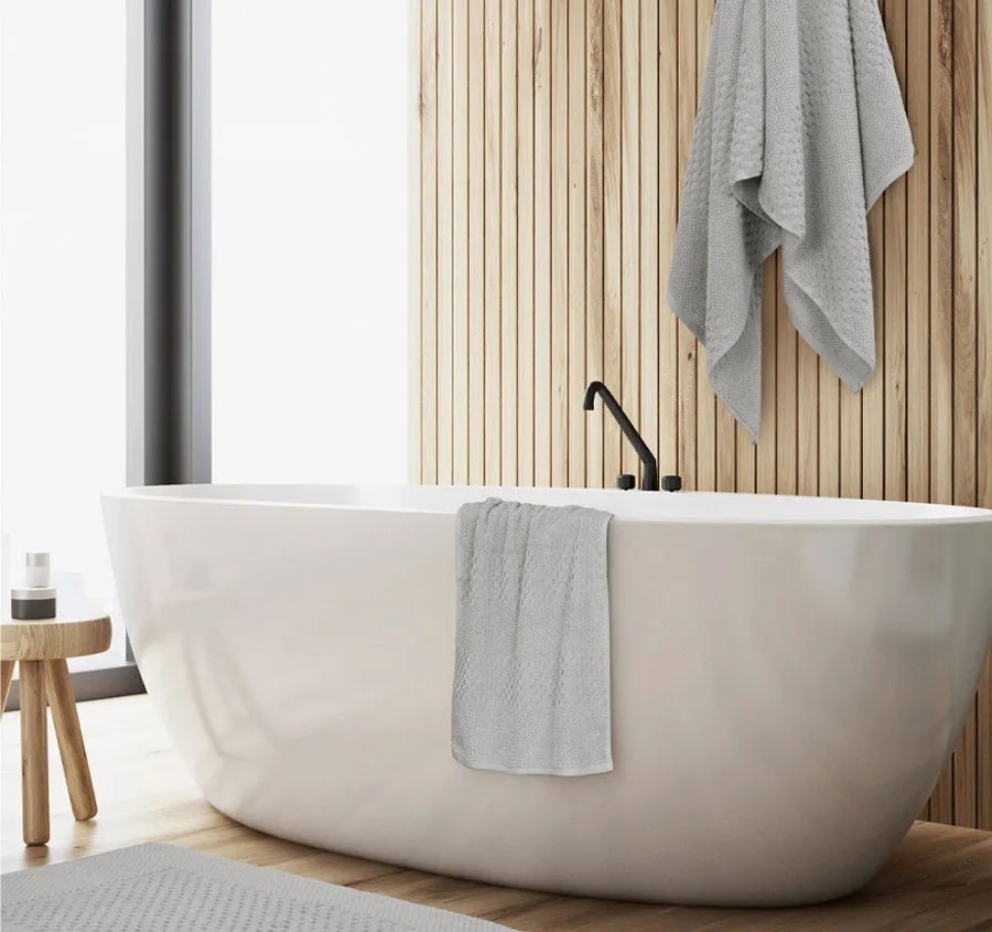 Portland 550GSM 5 Piece Towel Set Silver