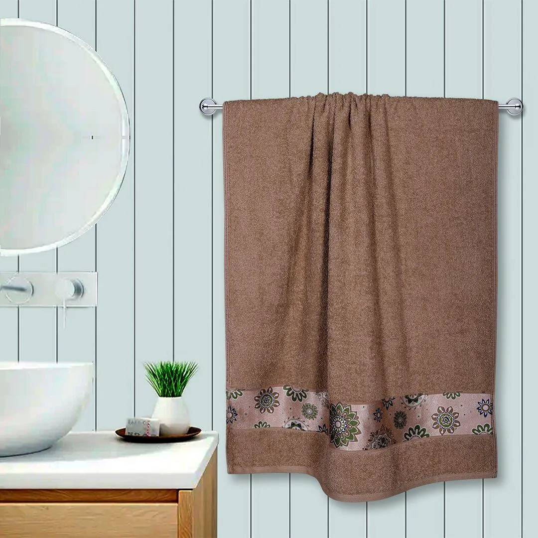 Rangoli Century 450 GSM Cotton Bath Towel (Size: 71x147 CM)
