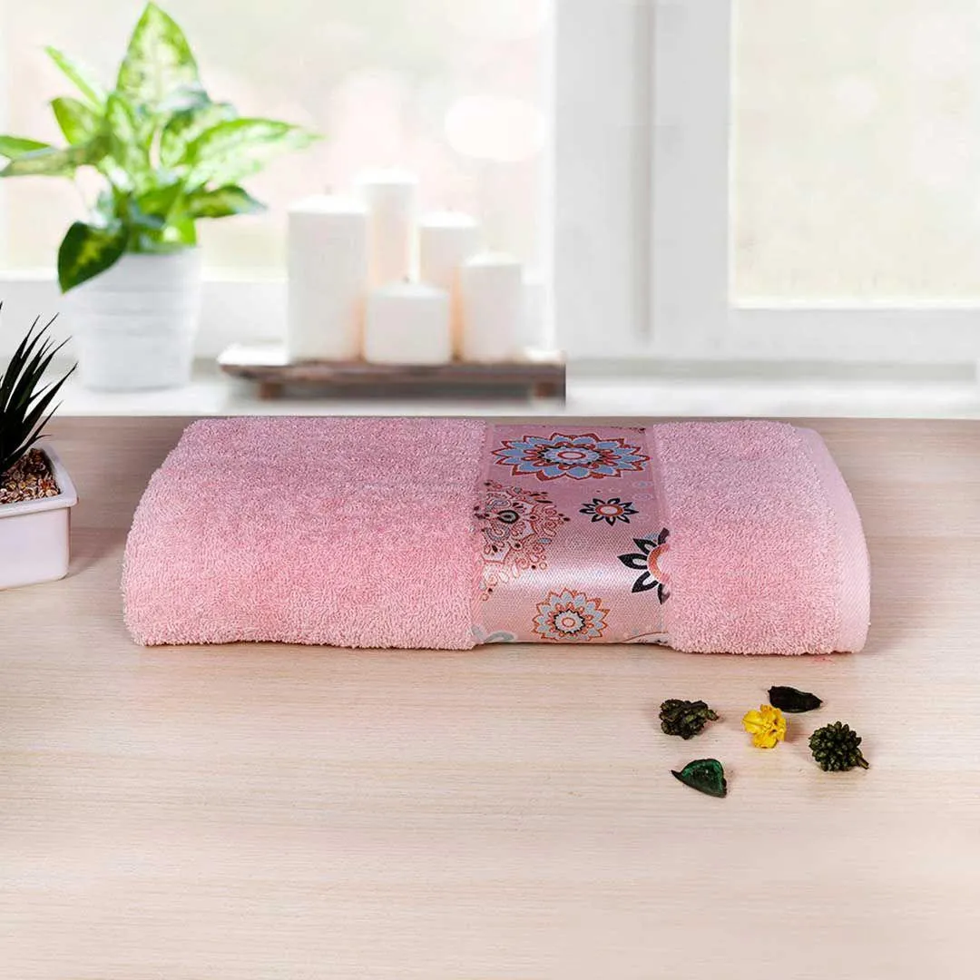 Rangoli Century 450 GSM Cotton Bath Towel (Size: 71x147 CM)