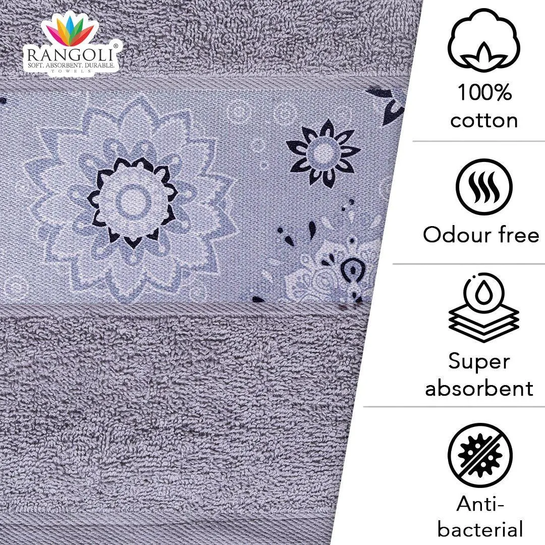 Rangoli Century 450 GSM Cotton Bath Towel (Size: 71x147 CM)