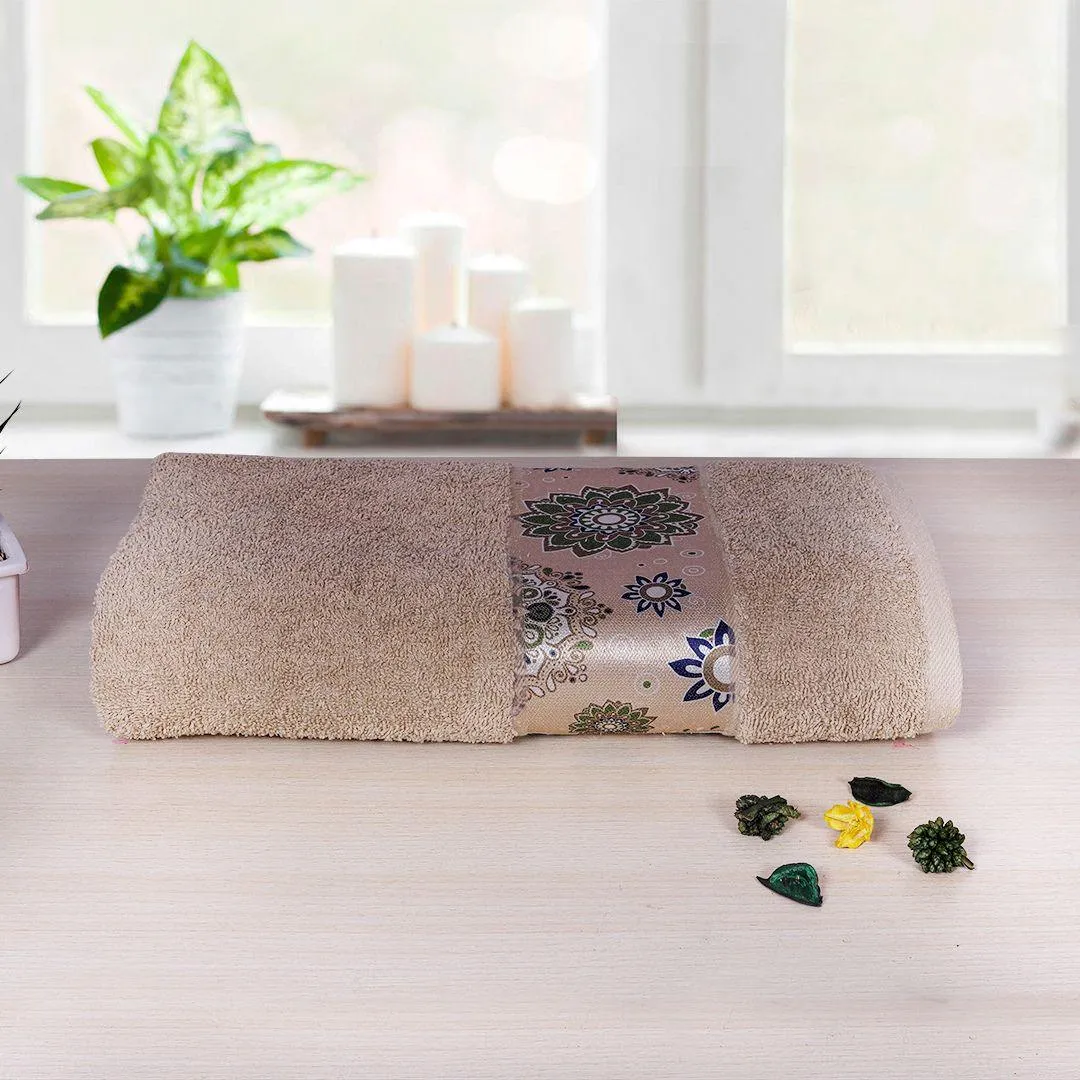 Rangoli Century 450 GSM Cotton Bath Towel (Size: 71x147 CM)